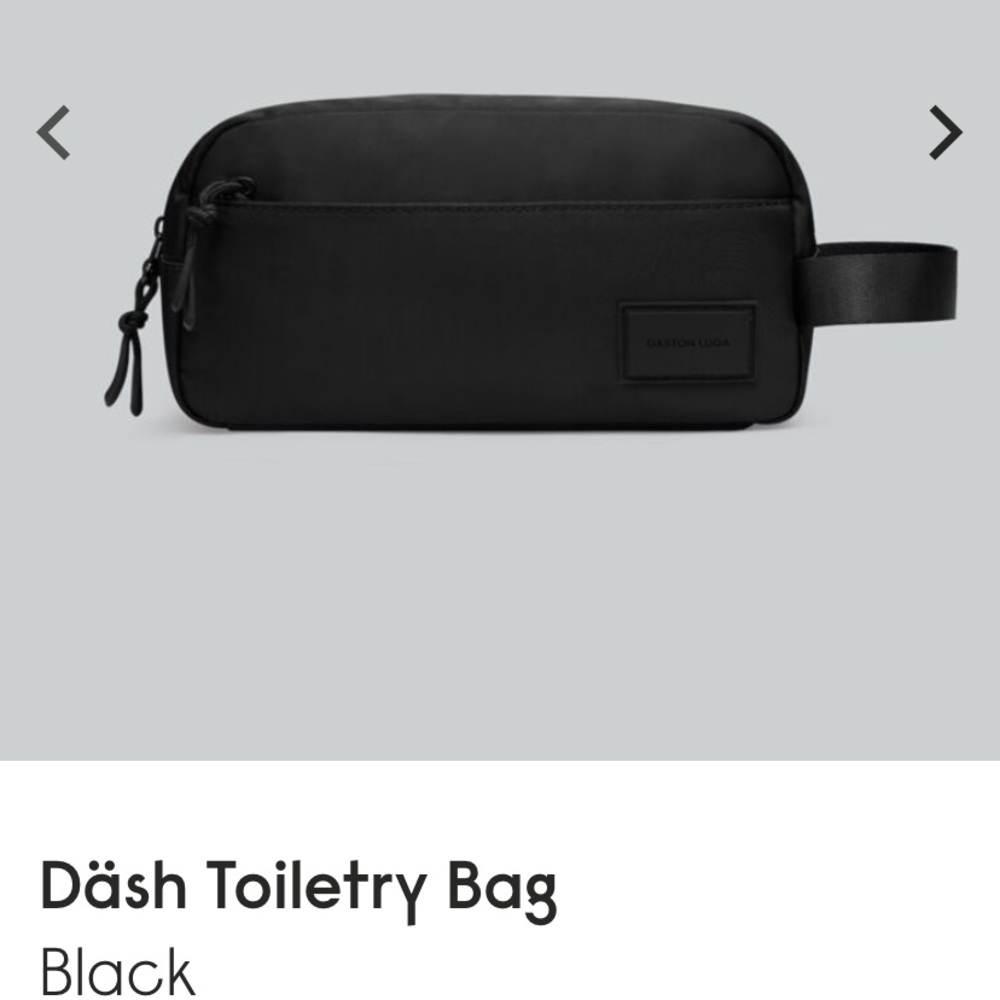 Black Dãsh Toiletry Bag for Men